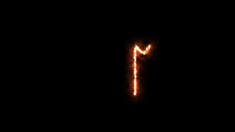 Ancient slavic rune Veter (Wind) Stock Footage 103558093