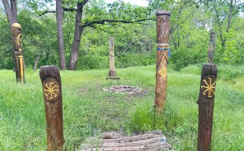 Ancient Slavic Sanctuary Stock Photos