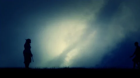 Ancient Soldier Send Slaves to Work Stock Footage 94008953