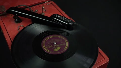 Ancient Soviet Electric Player. Stock Footage 121716264