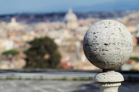 Ancient sphere in rome Stock Photos