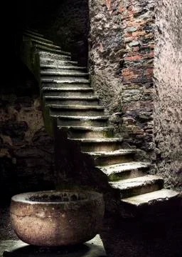 Ancient staircase Stock Photos