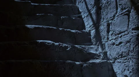 Ancient stairs at night. Stock-Footage 53273170