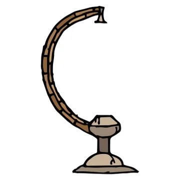 Ancient stand for the globe. Stock Illustration