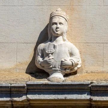 Ancient statue bust Stock Photos