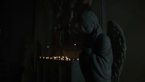 Ancient statue Stock Footage 110706073