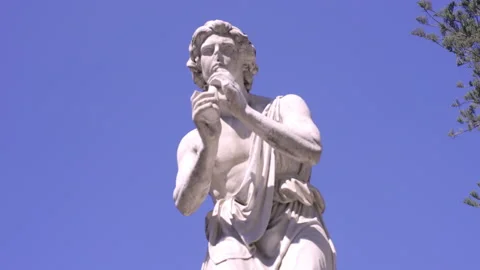 Ancient statue in park in catania 스톡 동영상 233719141