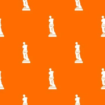 Ancient statue pattern seamless Stock Illustration