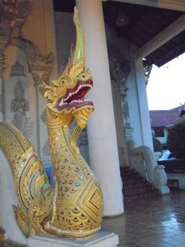 Ancient statues in temples Stock Photos