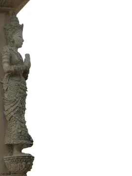 Ancient statues in temples Stock Photos