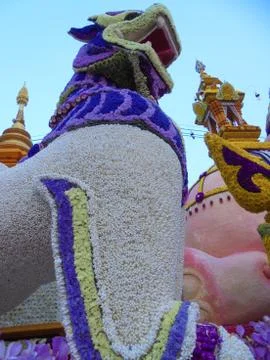Ancient statues in temples Stock Photos