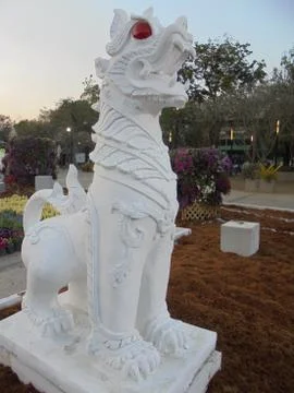 Ancient statues in temples Stock Photos