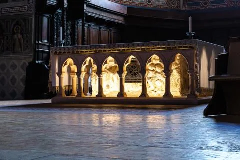 Ancient stone altar Stock Photos