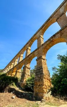 Ancient Stone Aqueduct Stock Photos