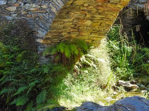 Ancient stone arch Stock Photos
