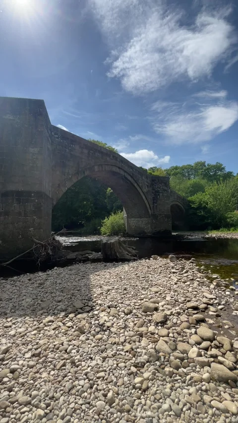 Ancient Stone Bridge, England Stock Footage 309667346