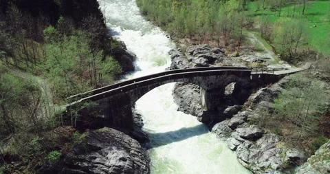 Ancient stone bridge Stock Footage 107315350