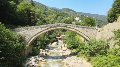 Ancient stone bridge Stock Footage 240771483