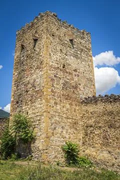 Ancient stone buildings Stock Photos