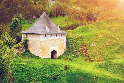 Ancient stone castle Fotos Stock