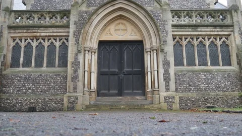 Ancient stone church. Stock Footage 83767062