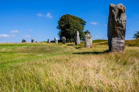 Ancient Stone circle Stock Photos