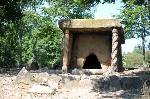 Ancient stone dolmen Stock Photos