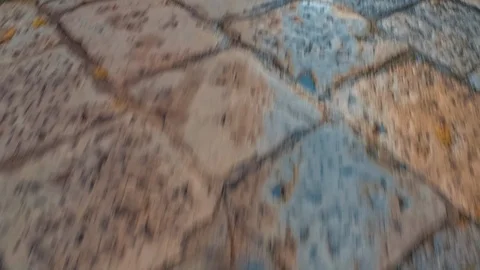 Ancient stone floor texture Video stock 104537657