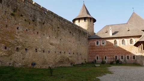 Ancient stone fortress Stock Footage 81269334