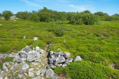 Ancient stone labyrinth Stock Photos