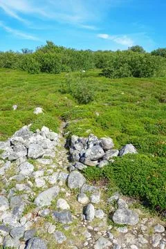 Ancient stone labyrinth Stock Photos