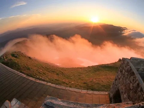 Ancient stone observatory Pop Ivan Stock Footage 170771889