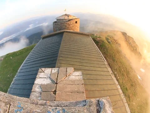 Ancient stone observatory Pop Ivan Stock Footage 170771946