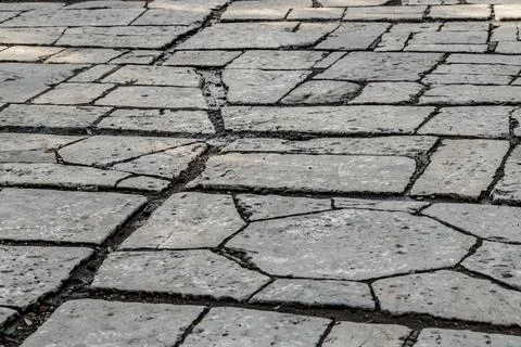 Ancient Stone Pattern, Athens, Greece Stock Photos