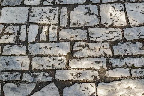 Ancient Stone Pattern, Athens, Greece Stock Photos