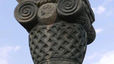 Ancient Stone Pillar 스톡 동영상 58676650