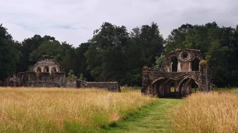 Ancient stone ruins  Stock Footage 122421404