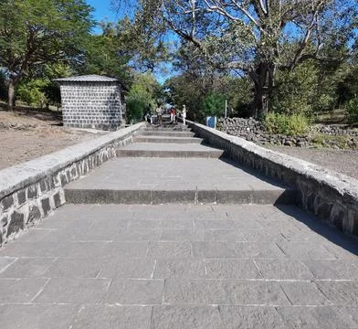 Ancient stone staircase Stock Photos