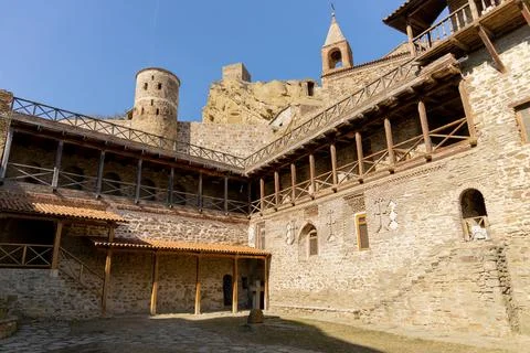 Ancient Stone Structure With Timeless Clock Tower Stock Photos