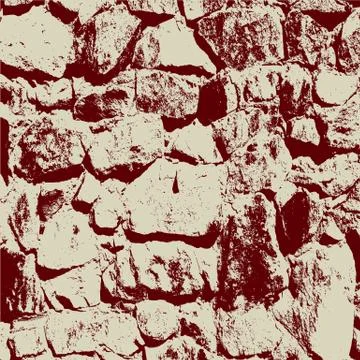 Ancient stone wall  background vector illustratuin 库存插图
