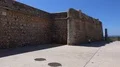 Ancient stone wall entry pan to sightseeing point in Portimao Portugal 4k or 4k+ Resolution