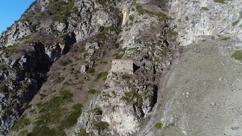 Ancient stone wall on the mountain Stock Footage 74786111