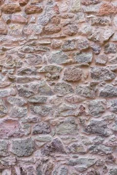 Ancient stone wall multicolor Stock Photos