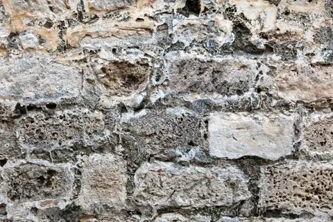 Ancient stone wall Stock Photos