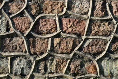 Ancient stone wall Stock Photos