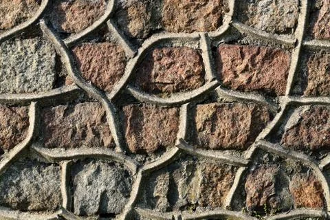 Ancient stone wall Stock Photos