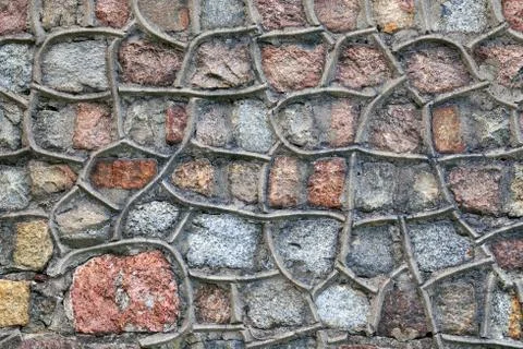 Ancient stone wall Stock Photos