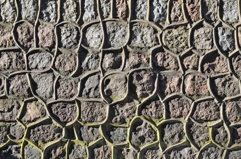Ancient stone wall Stock Photos
