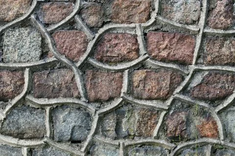Ancient stone wall Stock Photos