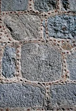 Ancient stone wall Stock Photos